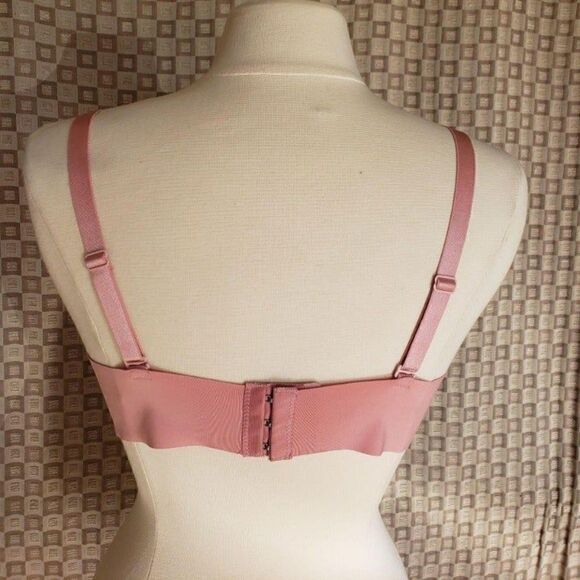 Women's Plus 42C Pink Sweetheart Lined Padded Bra Full Coverage T- Shirt 42C - Picture 4 of 8